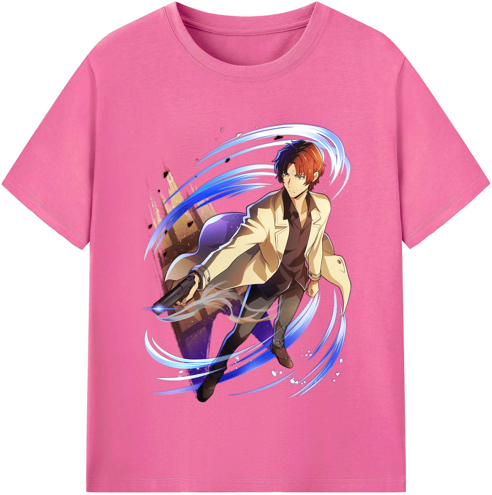 （画像用） 文豪ストレイドッグス Bungo Stray Dogs レディースカジュアルプリントTシャツ（綿100％）